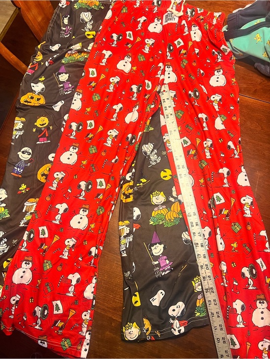 Peanuts Other - Lot of 2 Brief Insanity Peanuts Snoopy Holiday Pajama Pants Size Large